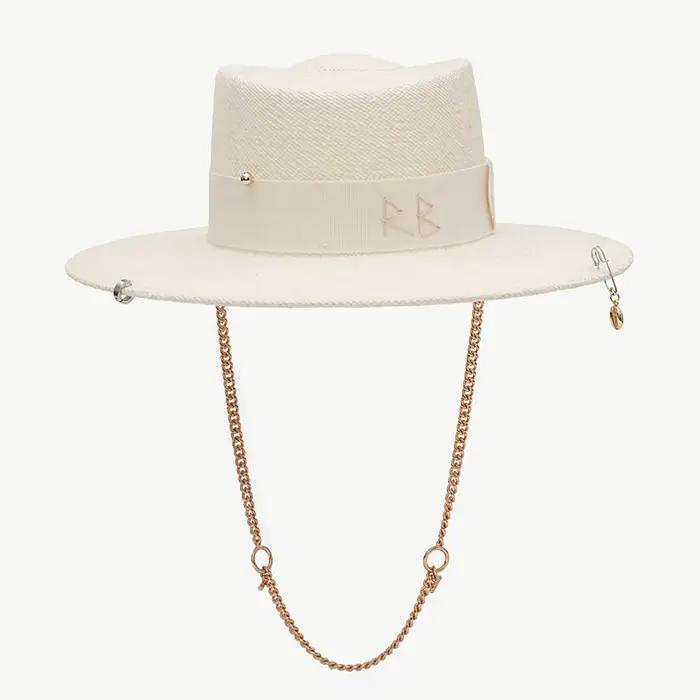 Chapeau de paille RB Letter