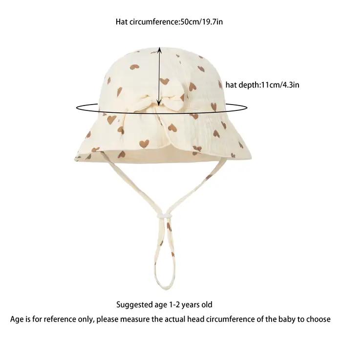 Chapeau de pêcheur pour bébé en coton 100% pur | Nouveau