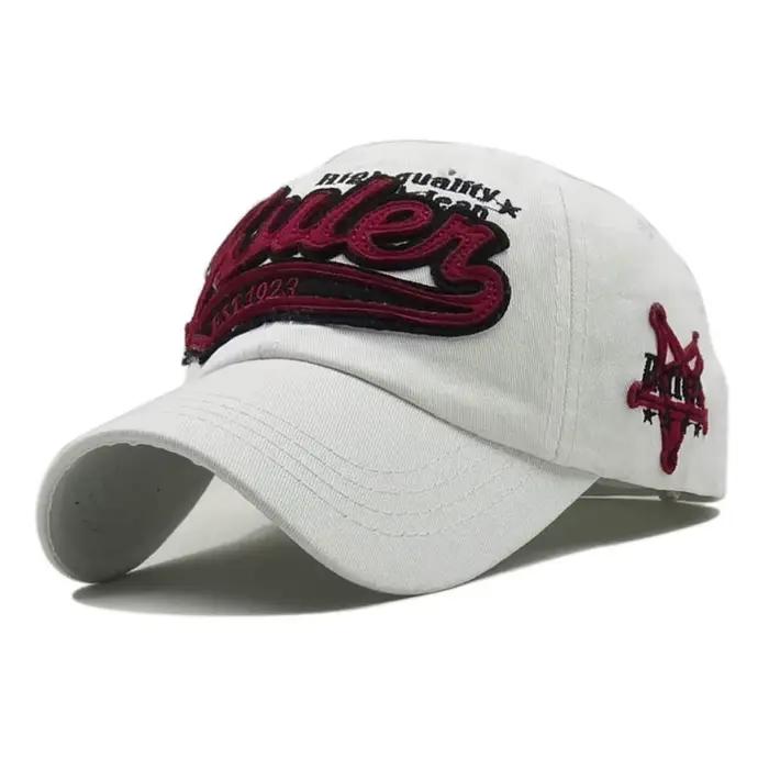 FS rouge blanc Vintage casquette de Baseball pour hommes de haute qualité coton femmes casquettes américain rue camionneur chapeau Snapback os Masculinos