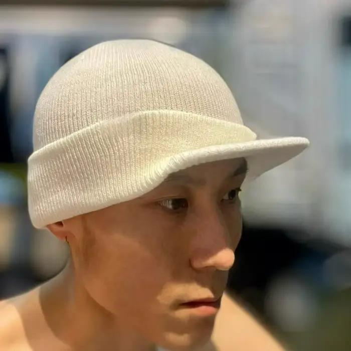 Nouveaux chapeaux tricotés unisexe mode épaissir fourrure doublée bonnet doux avec bord thermique hiver Simple Hip Hop chapeau pour hommes femmes cadeau