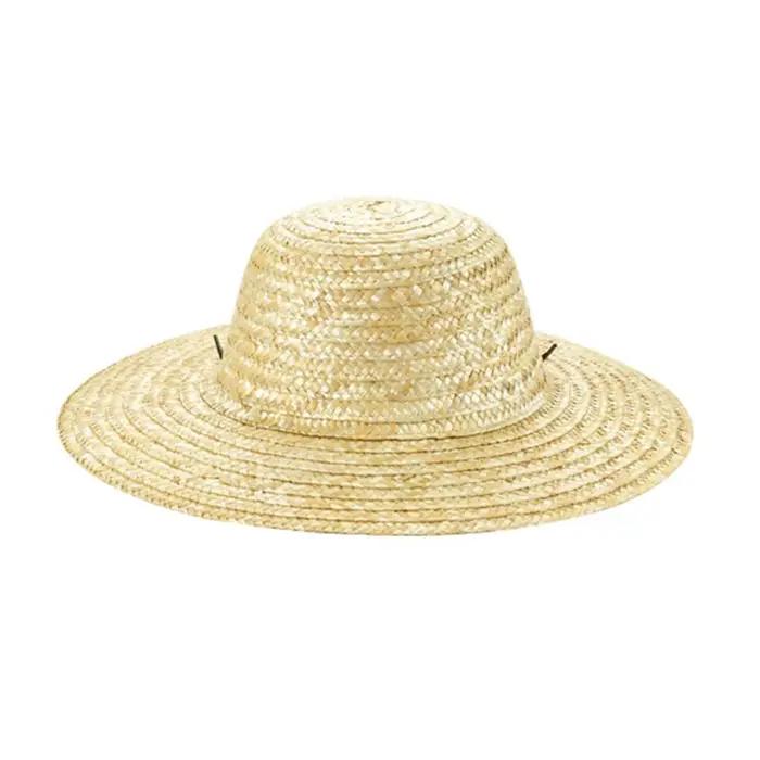 Chapeau de paille décontracté à large bord réglable protection solaire pour femmes et hommes printemps été extérieur occasions spéciales