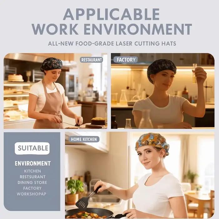 Chapeau de travail en maille élastique anti-poussière