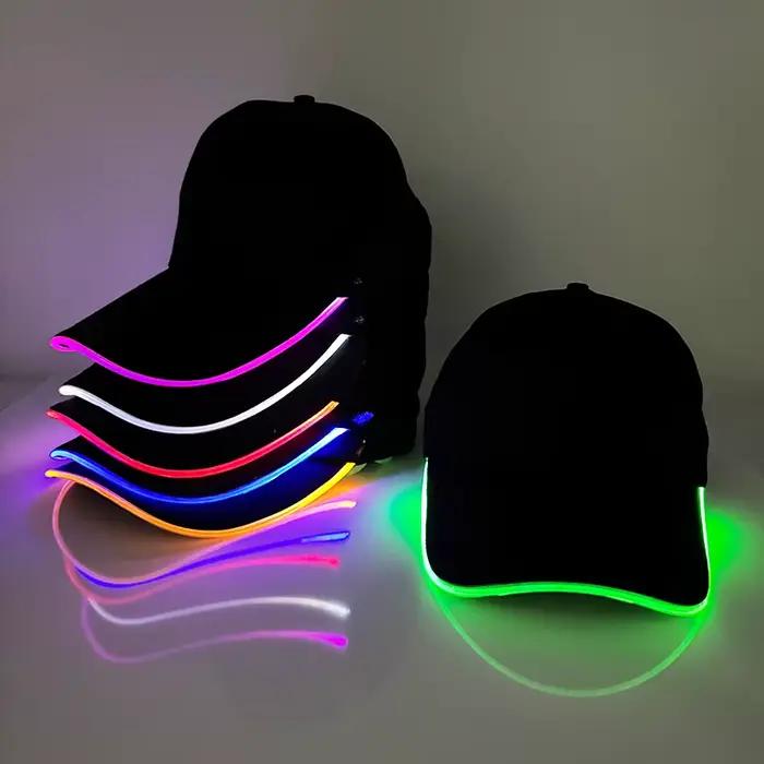 Casquette de baseball LED pour événements majeurs