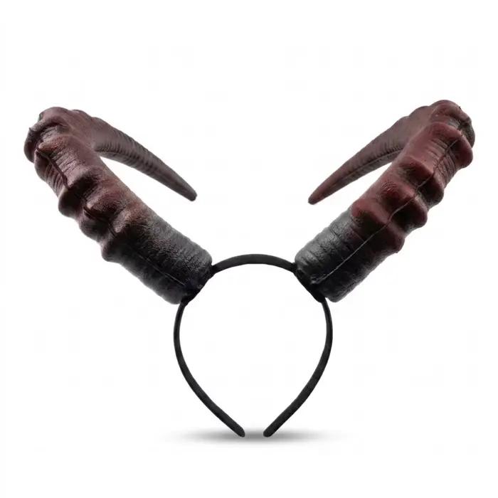 Grand bandeau à cornes de diable rouge pour femmes