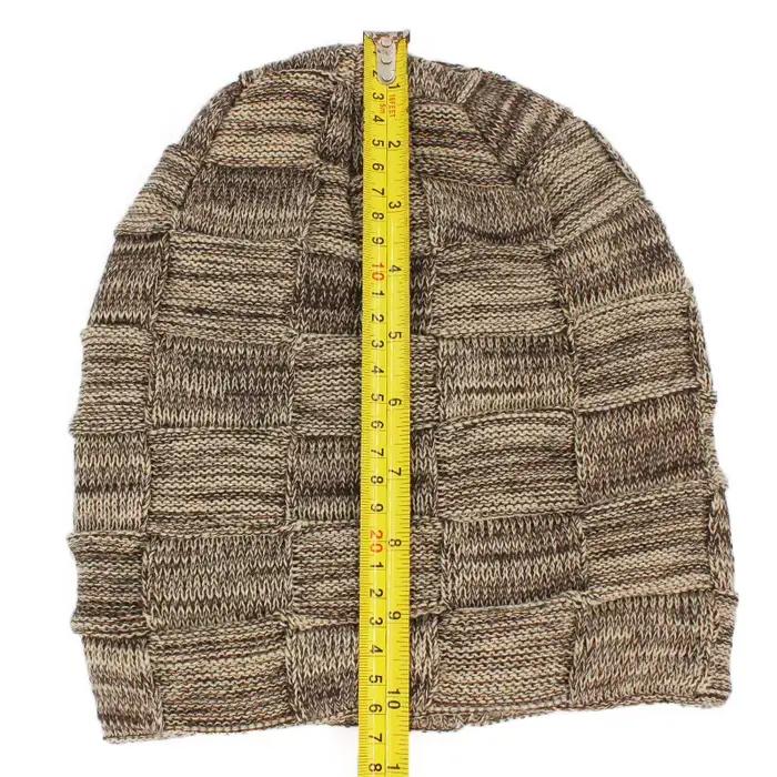 Chapeau chaud hiver unisexe en coton polyester style sport motif plaid pour adultes sorties en plein air occasions spéciales