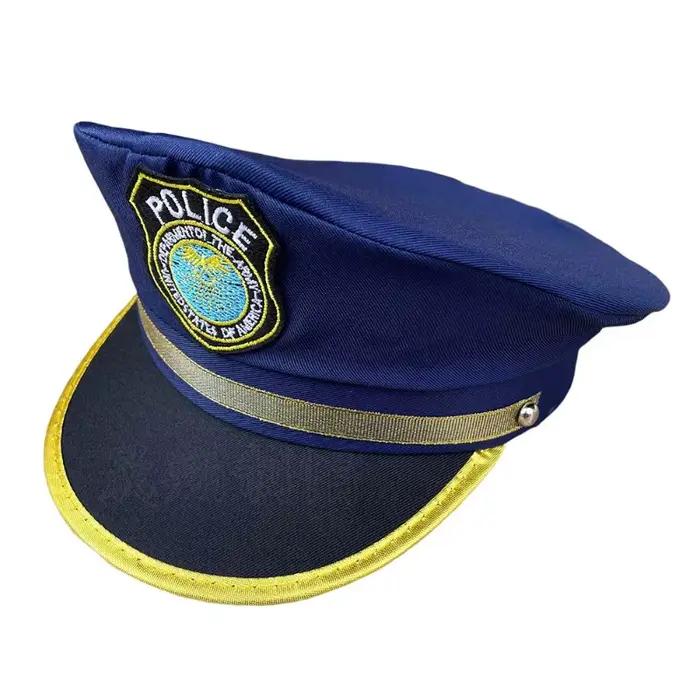 Chapeau de police américaine pour enfants - Casquette de flic bleu
