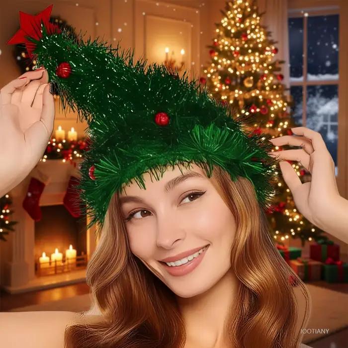 Chapeaux d'arbre de noël pour adultes et enfants