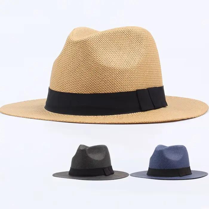 Chapeau de plage à bord plat pour hommes et femmes