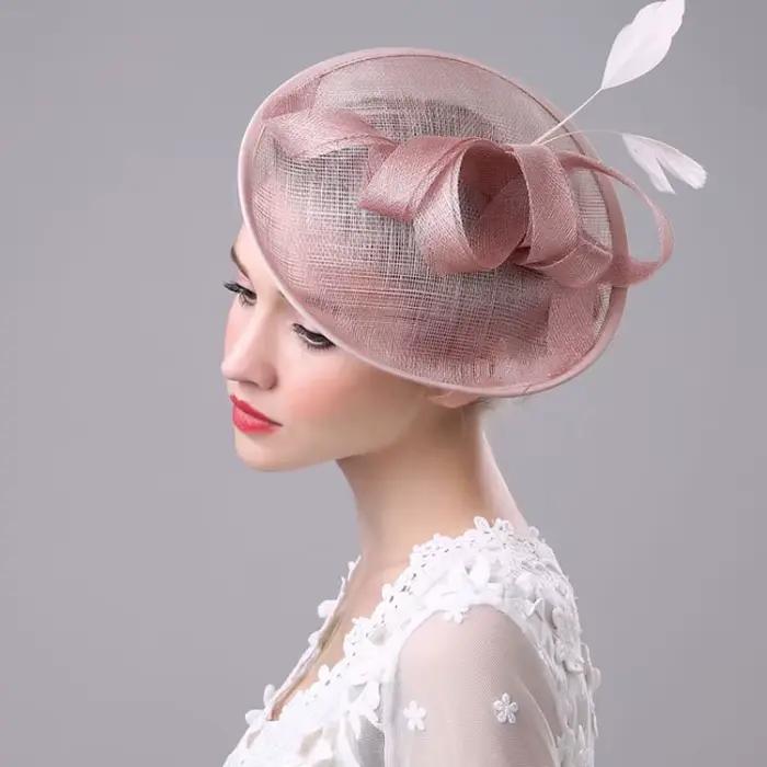 Fascinator-Fedoras en maille de fil élégant pour femmes