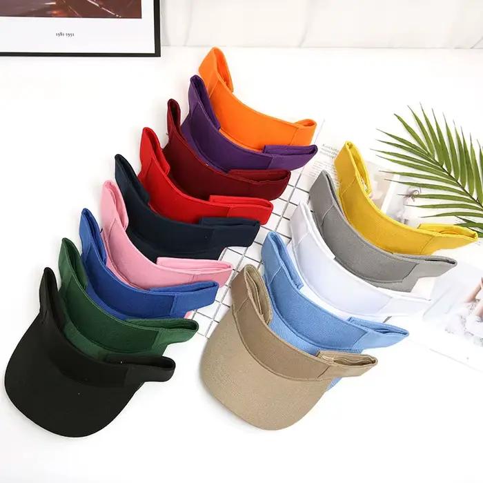 Casquette à visière de Tennis solide vide haut coton casquettes pour hommes visières pour femmes chapeaux de Baseball Sports de plein air Gorro Con Visera livraison directe