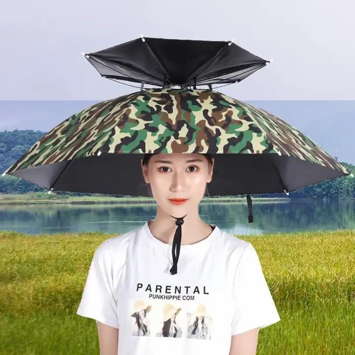Chapeau parapluie de pluie pliable
