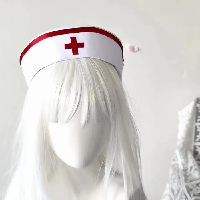 Chapeau d'infirmière gothique Punk foncé Y2K pour fille