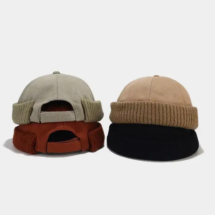 Nouveau unisexe Docker casquette Skullcap rétro marin