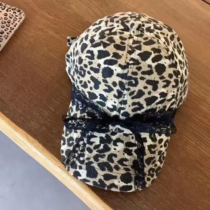 Casquette de baseball confortable style Hip Hop à imprimé léopard
