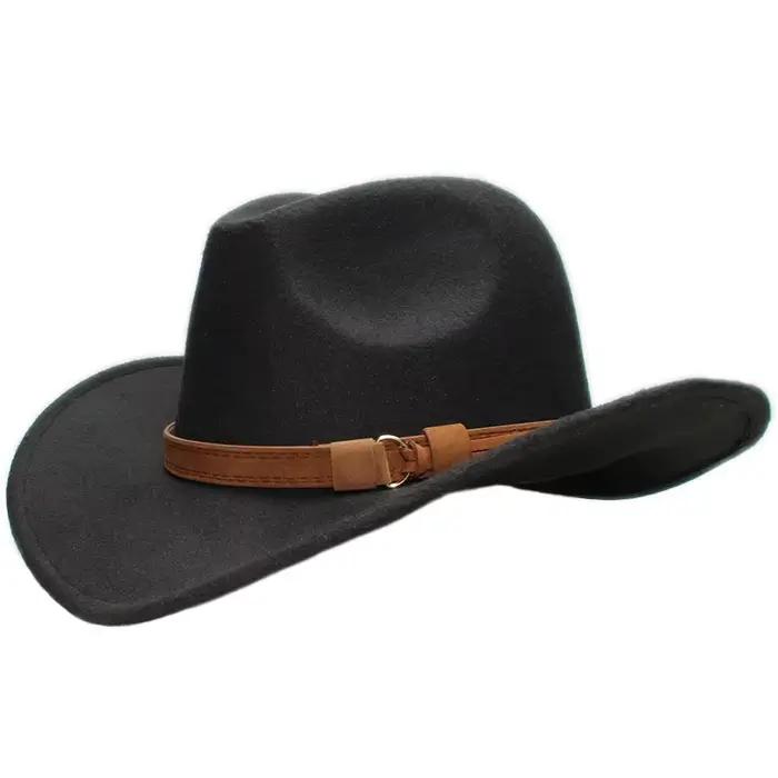 Chapeau vintage parent-enfant en laine uni pour femmes hommes enfants protection solaire style formel occassions spéciales années quatre saisons