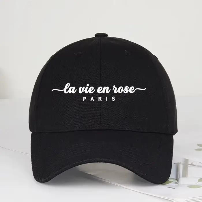 Casquette de baseball imprimée « La Vie En Rose Paris »