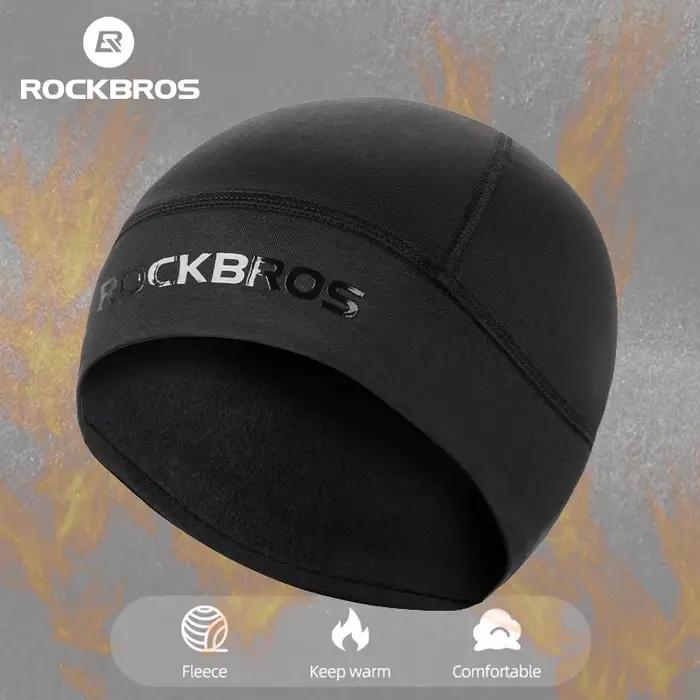 ROCKBROS hiver chaud cyclisme chapeaux Sports de plein air thermique polaire Biker casquettes coupe-vent vtt route ski