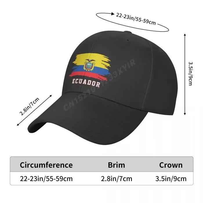 Casquette de baseball drapeau équatorien
