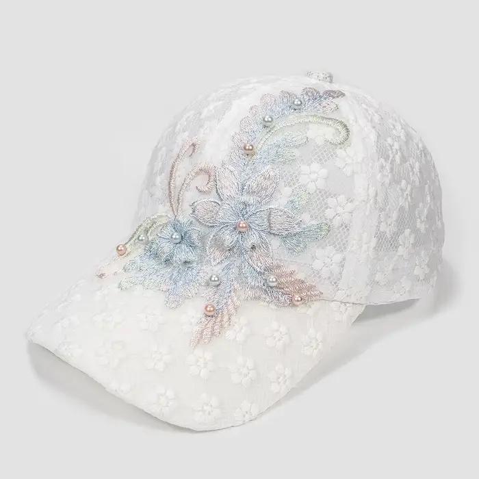 Casquette de Baseball respirante en dentelle ajourée pour femmes