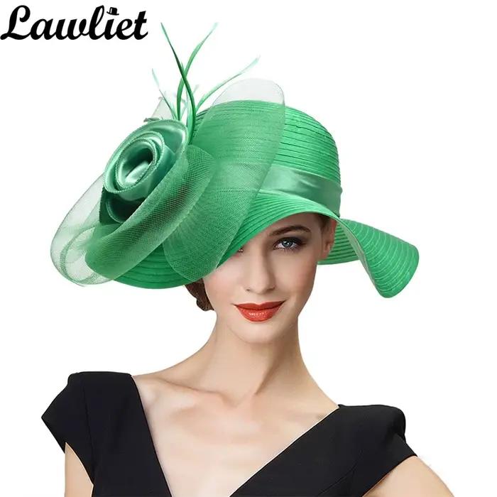 Lawliet-Chapeaux d'été à large bord pour femmes