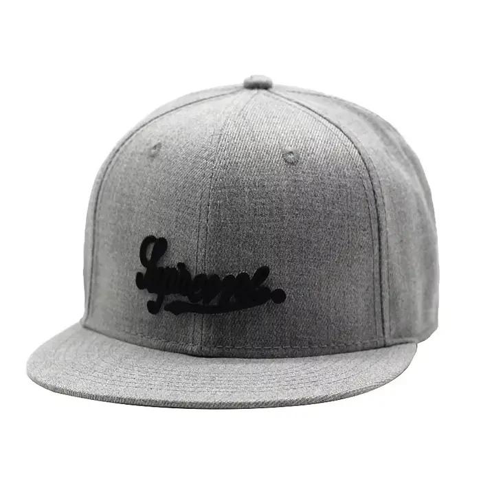 Casquette ajustée entièrement fermée brodée chapeau New York taille camionneur Bboy hommes Bill Hip Hop plaine Baseball Snapback visière plate bord Era