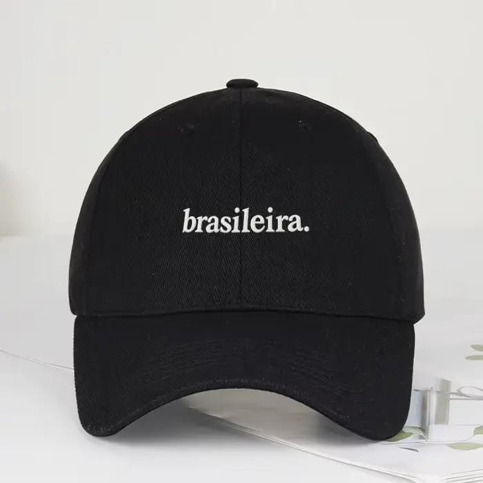 Casquette de baseball brodée multicolore « brasileira »