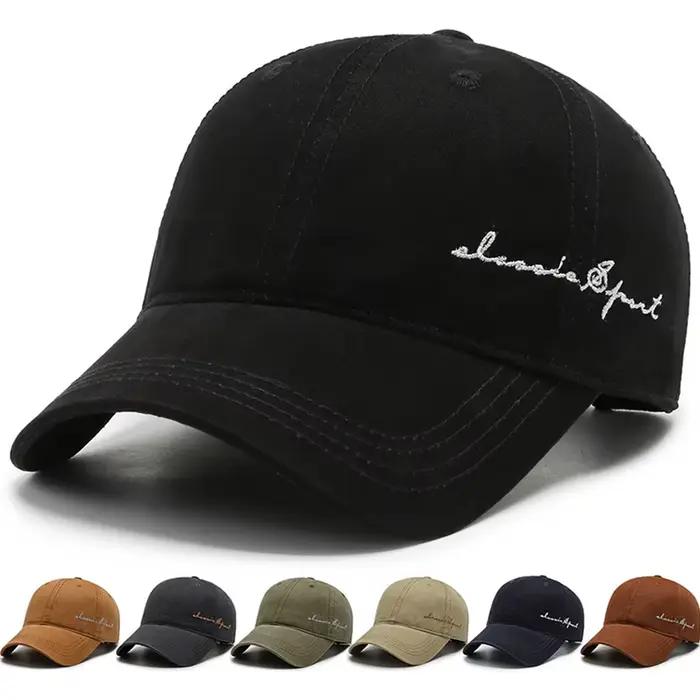 Casquette de baseball FS Marron Vert à lettres pour Hommes et Femmes