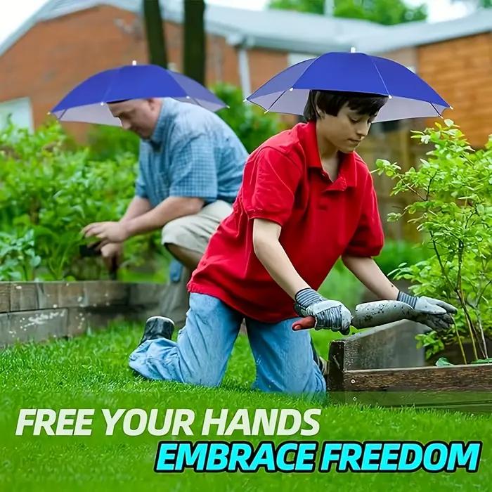 Chapeau parapluie mains libres protection uv bandana confortable camping pêche jardinage randonnée activités plein air