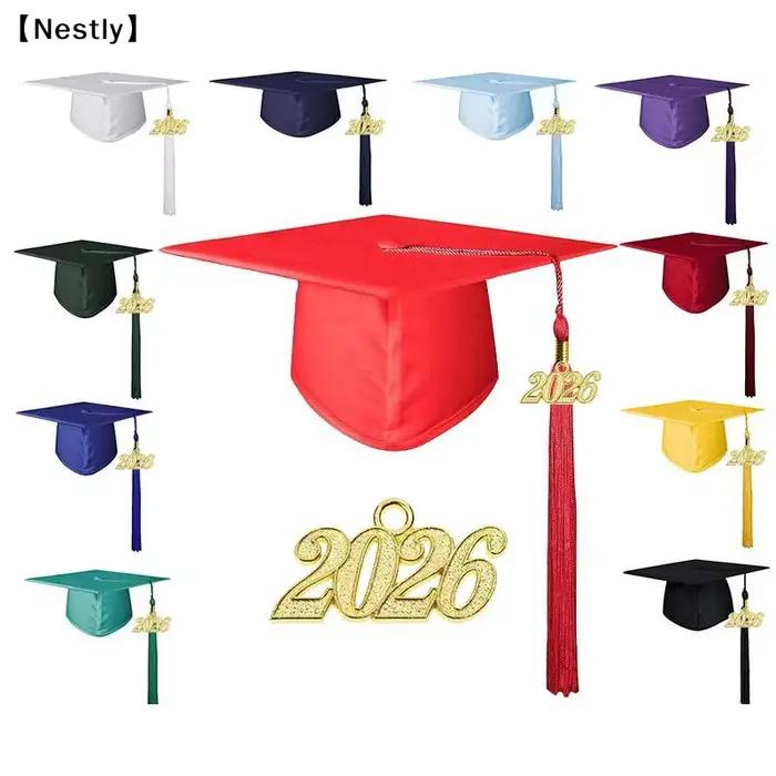 Chapeau de graduation avec pompon pour lycée et diplôme universitaire