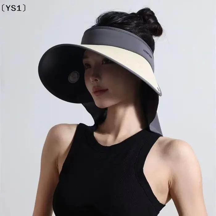 〔YS1〕Chapeau d'été pour femme à large bord en vinyle