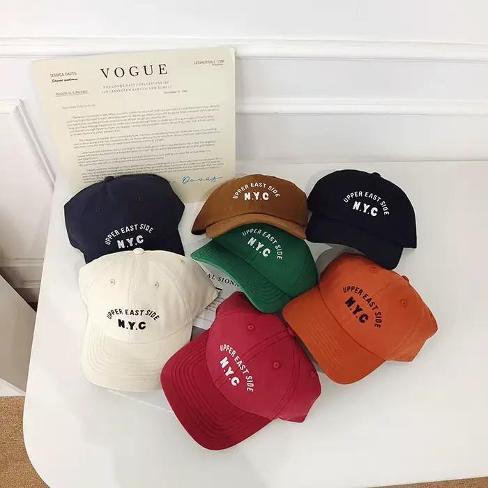Casquette de baseball brodée de lettres pour enfants