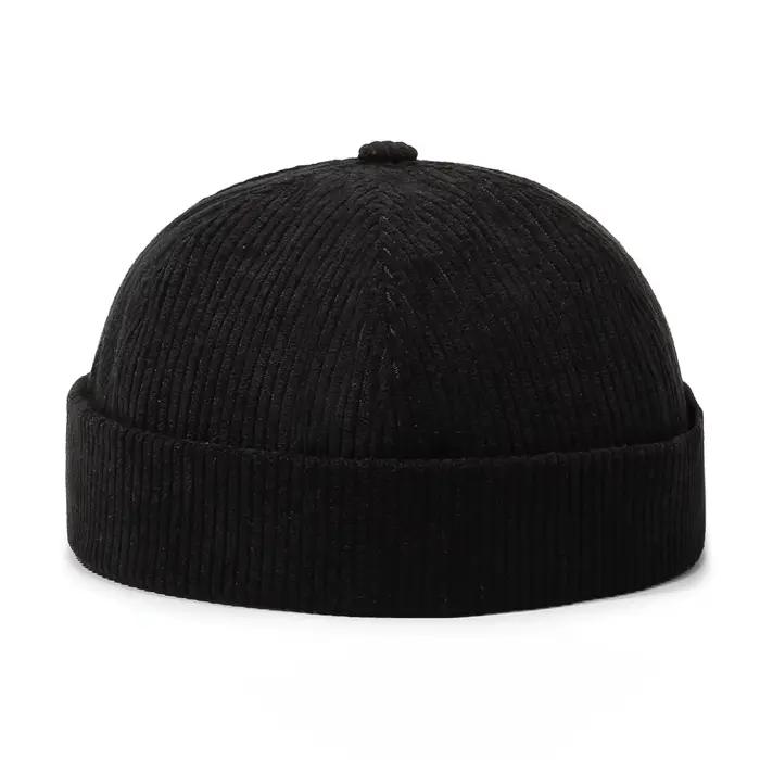 Casquette en velours côtelé Patch Landlord style tendance streetwear moto élégante audacieuse polyvalente occassions spéciales femmes hommes