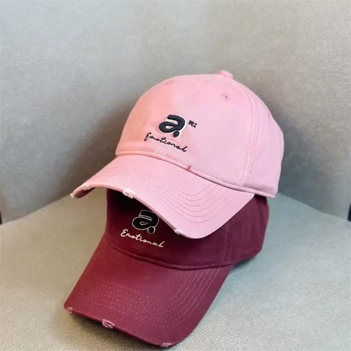 Chapeau de baseball Puloru en coton brodé lettre A élégant pour homme et femme style sport occasions décontractées voyage hip hop camionneur