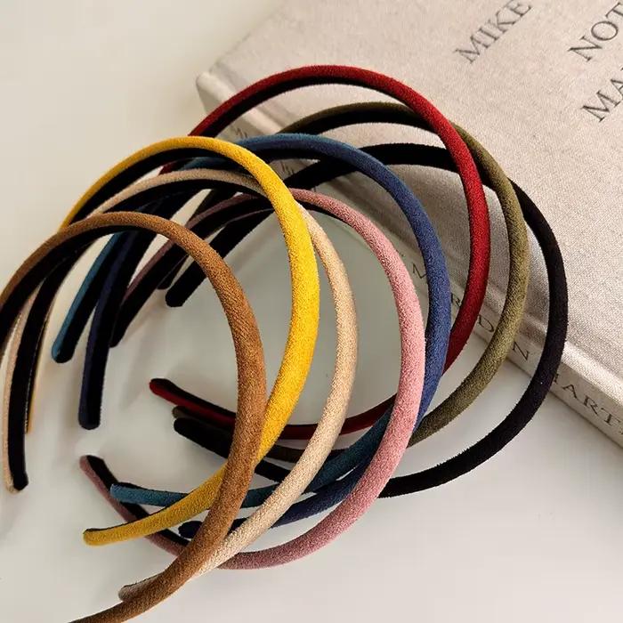 Bandeaux en velours pour cheveux fin et élégant pour femmes antidérapants et confortables pour diverses occasions et toutes les saisons