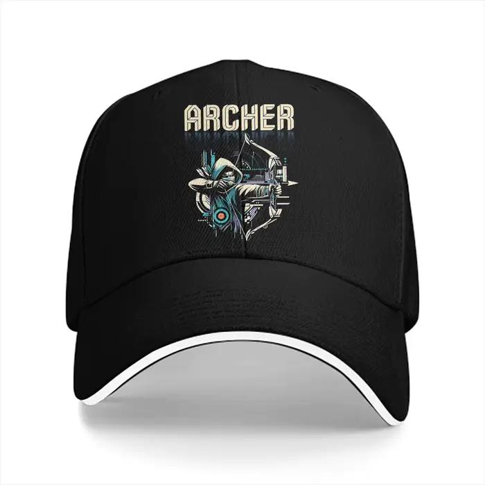 Casquette de Baseball Urbaine pour Tir à l'arc Protégée Solaire Polyvalente Hommes Femmes Occasions Extérieures Blanc Bleu Royal Bleu Marine Kaki Rouge Noir
