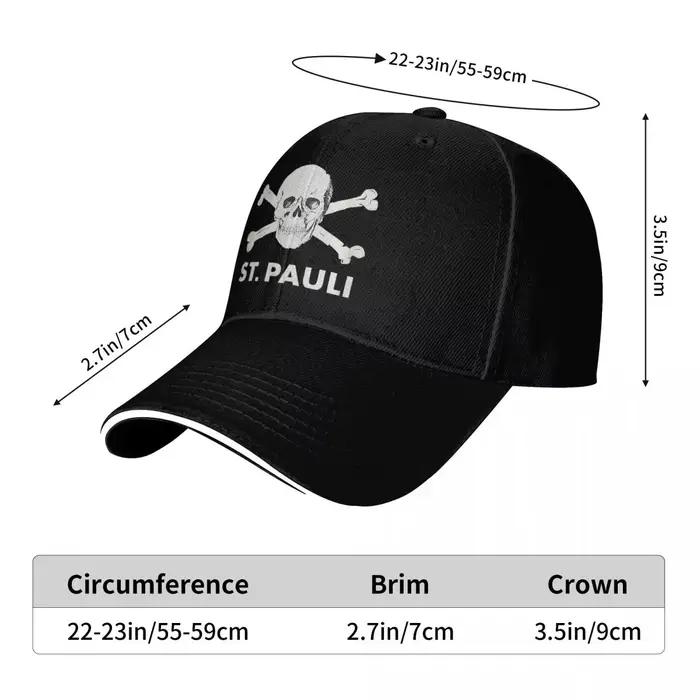 St. Pauli crâne 1 chapeaux légers femme casquettes pour hommes casquette de Baseball