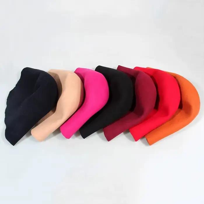 Chapeau en laine de couleur unie en forme de cloche de Style français pour le printemps et l'automne