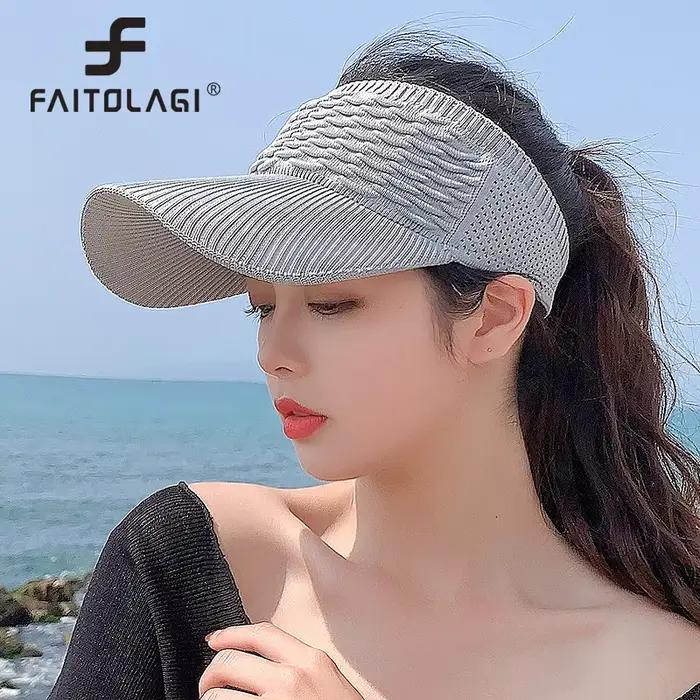 Casquette de Baseball queue de cheval à Long bord pour femmes