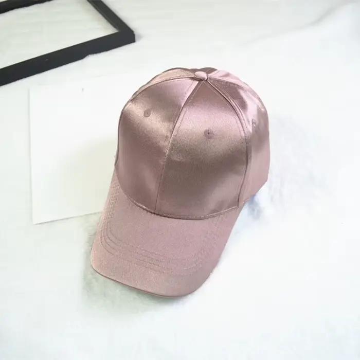Casquette de Baseball en Satin pour Femme et Homme