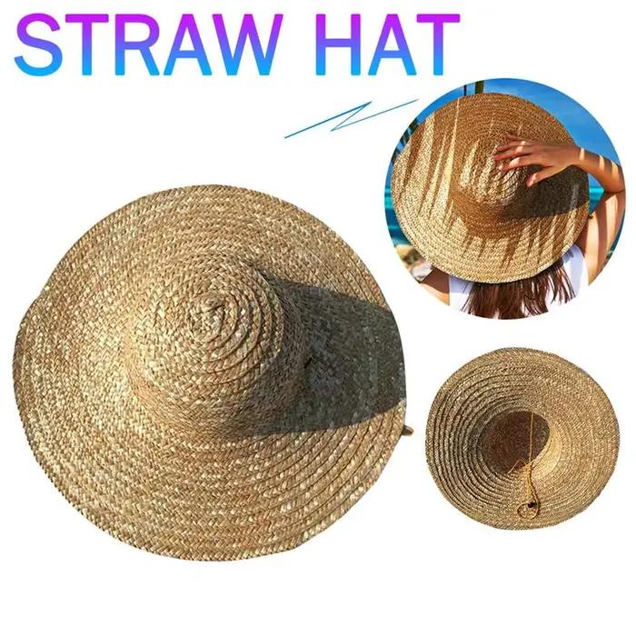 Chapeau de pêcheur rétro chinois en rotin et bambou