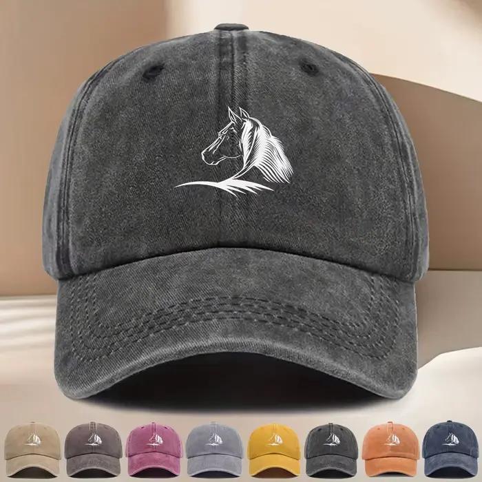 Casquette de Baseball imprimée cheval pour femmes