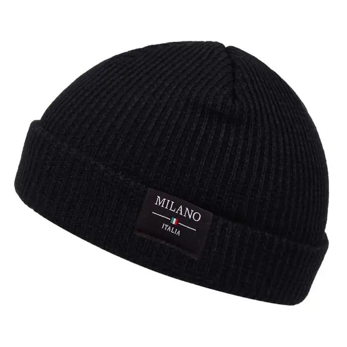 Bonnets unisexes MILANO ITALIA avec étiquette cousue