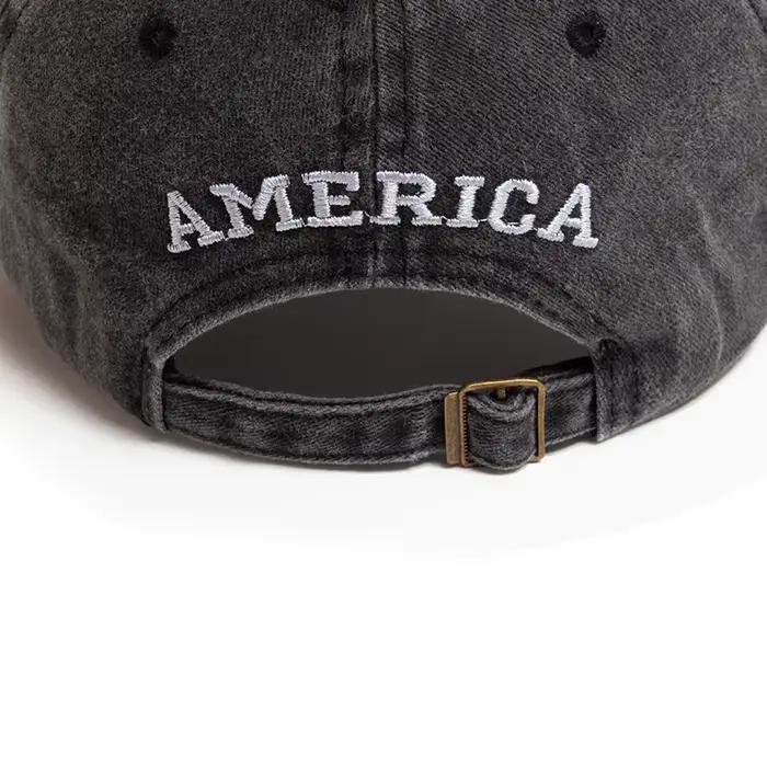Casquette de baseball brodée drapeau USA pour homme