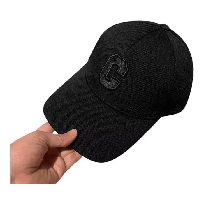1 Casquette de baseball brodée lettre C pour homme