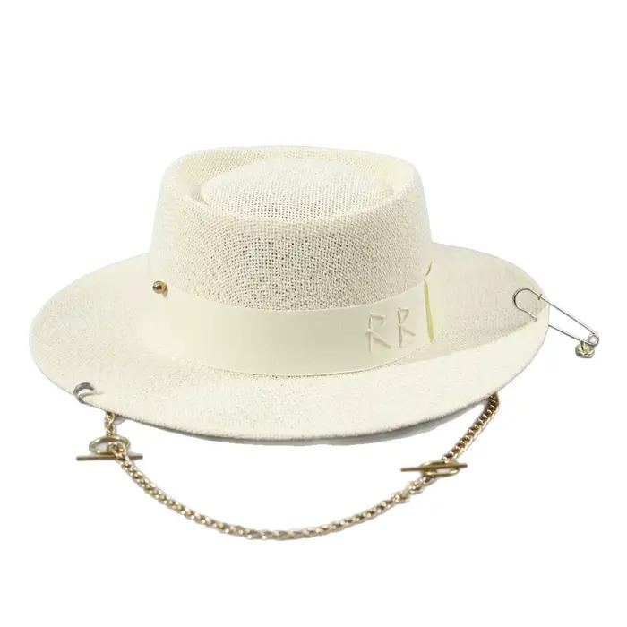 Chapeau de paille RB Letter