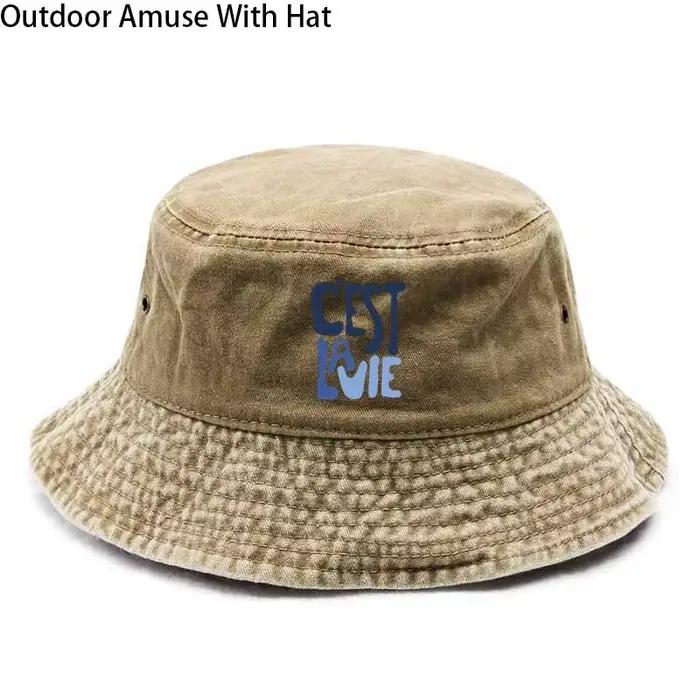 Chapeau de pêcheur décontracté en coton pour homme et femme polyvalent protection solaire toutes saisons sorties quotidiennes
