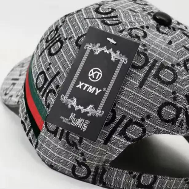 Casquette de baseball décontractée et polyvalente à visière rigide