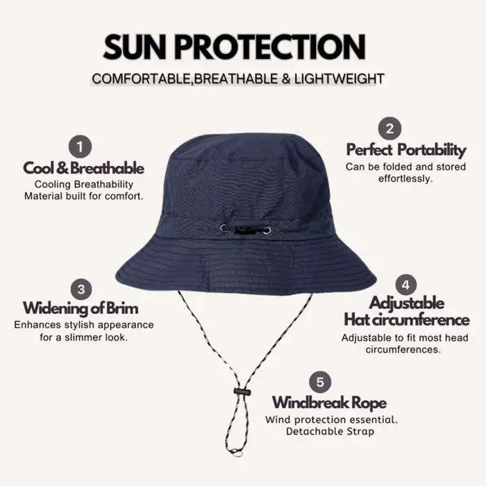 Chapeau de pêcheur pliable pour hommes et femmes