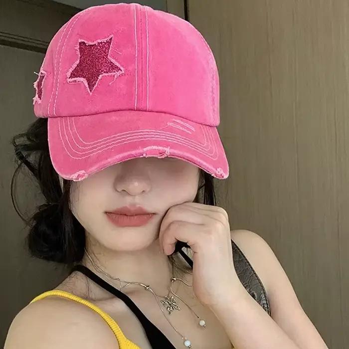 Casquette de Baseball à Queue de Cheval Haute pour Femme
