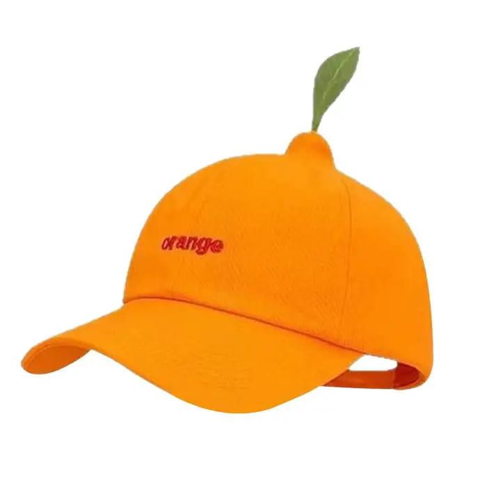 Casquettes de baseball orange tendance pour l'été